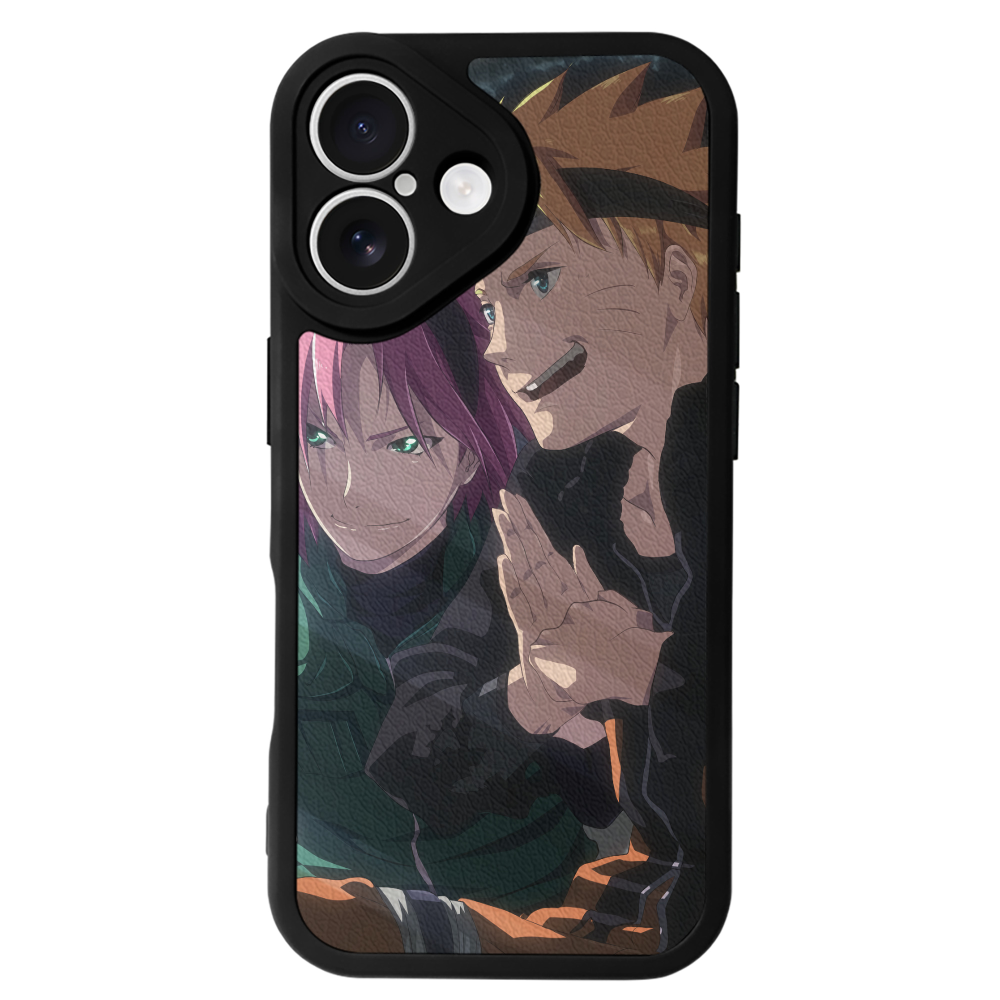 （画像用） NARUTO -ナルト- NARUTO -ナルト- 疾風伝 【iPhone 16シリーズ対応】シリコンスマホケース（レザー調） 材質：シリコン